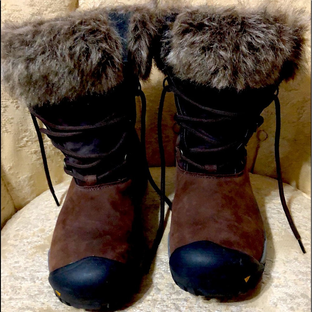 Keen hiking boots.